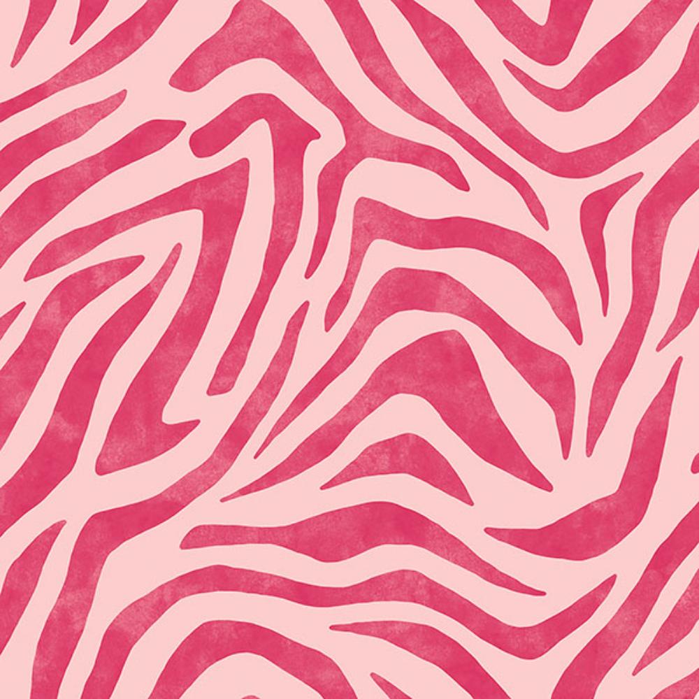RuPaul by Brewster RPS6143 RuZebra Pink & Red Peel & Stick Wallpaper