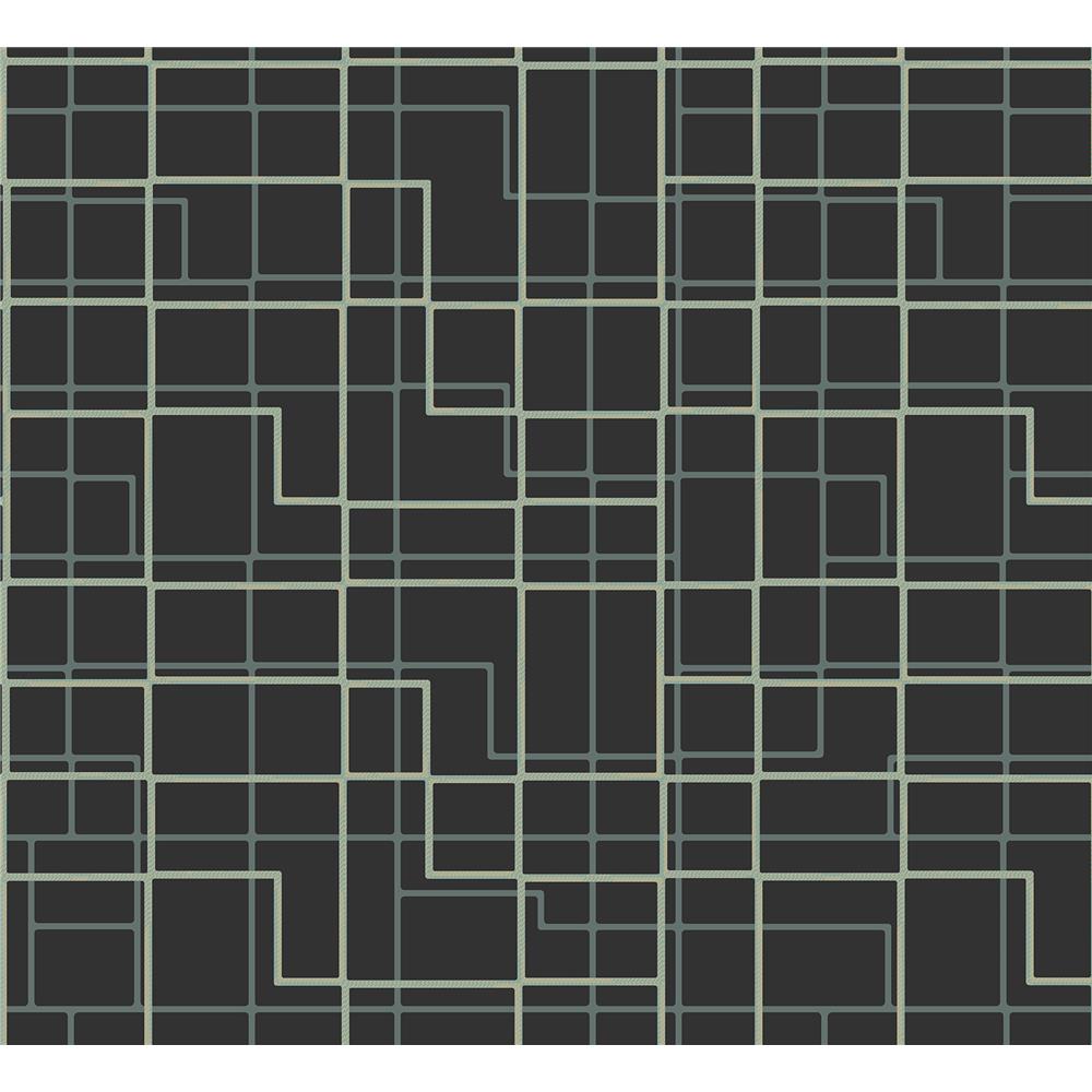 Sirpi by Brewster SR22740 Manila Brown Geometric Wallpaper