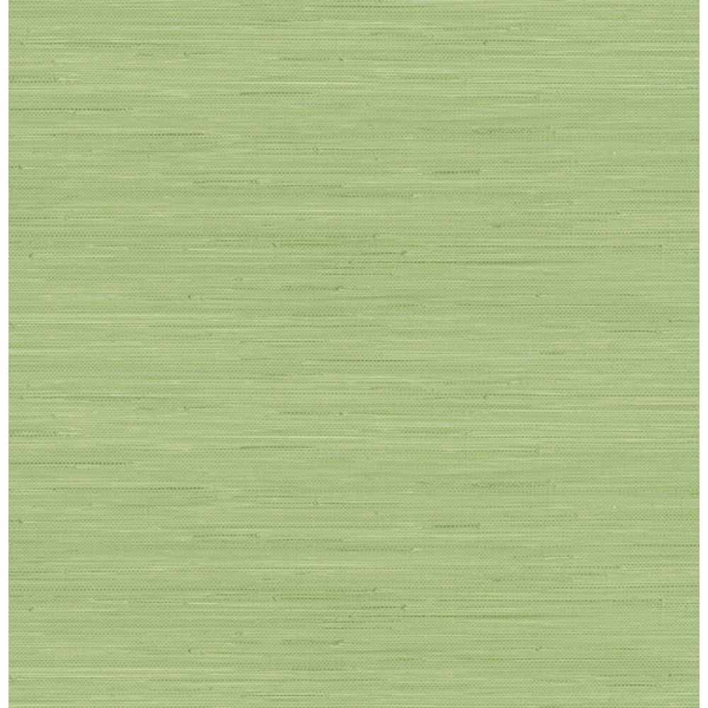 Society Social by Brewster SSS4569 Citrus Green Classic Faux Grasscloth Peel & Stick Wallpaper