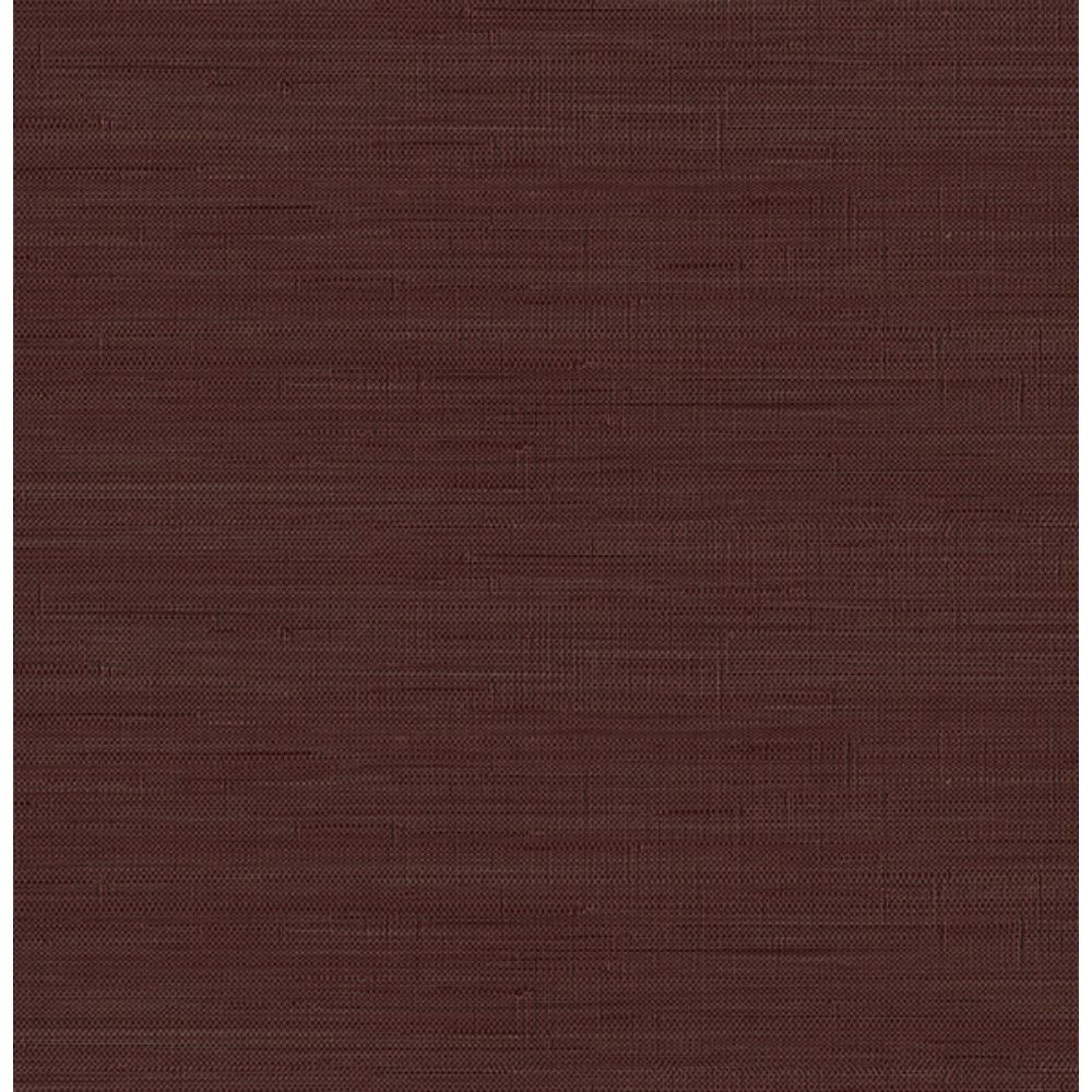 Society Social by Brewster SSS6009 Aubergine Classic Faux Grasscloth Peel & Stick Wallpaper