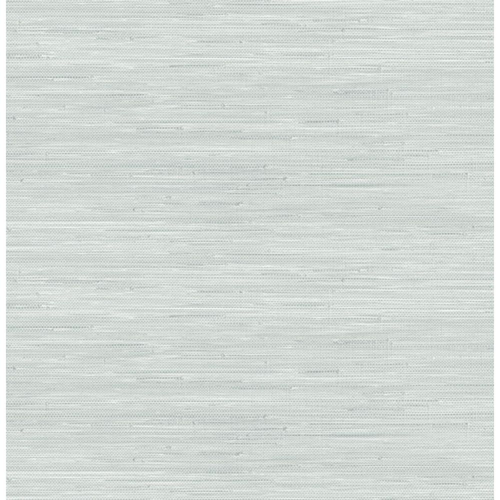 Society Social by Brewster SSS6012 Whisper Blue Classic Faux Grasscloth Peel & Stick Wallpaper