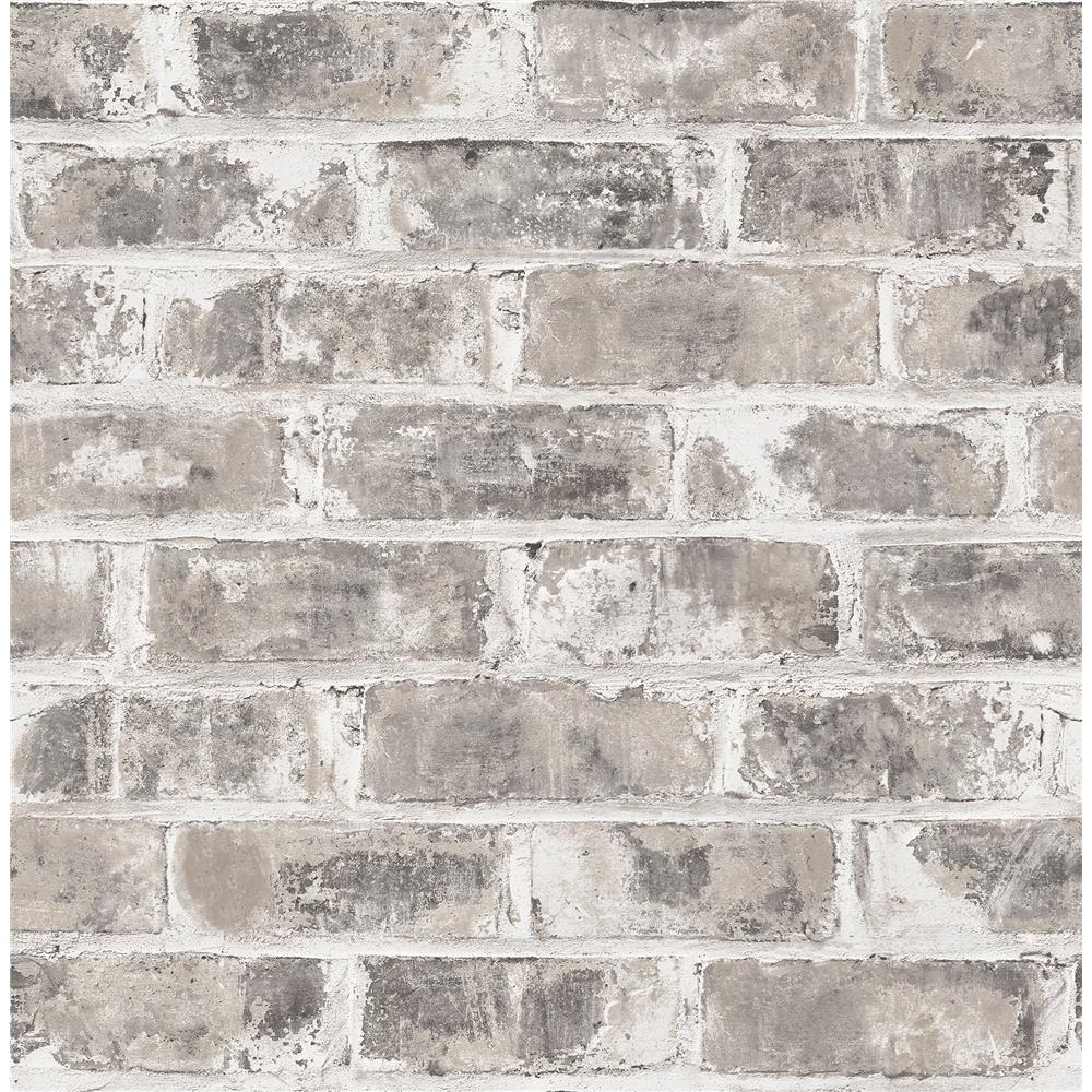 Brewster UW24761 Jomax Grey Warehouse Brick Wallpaper
