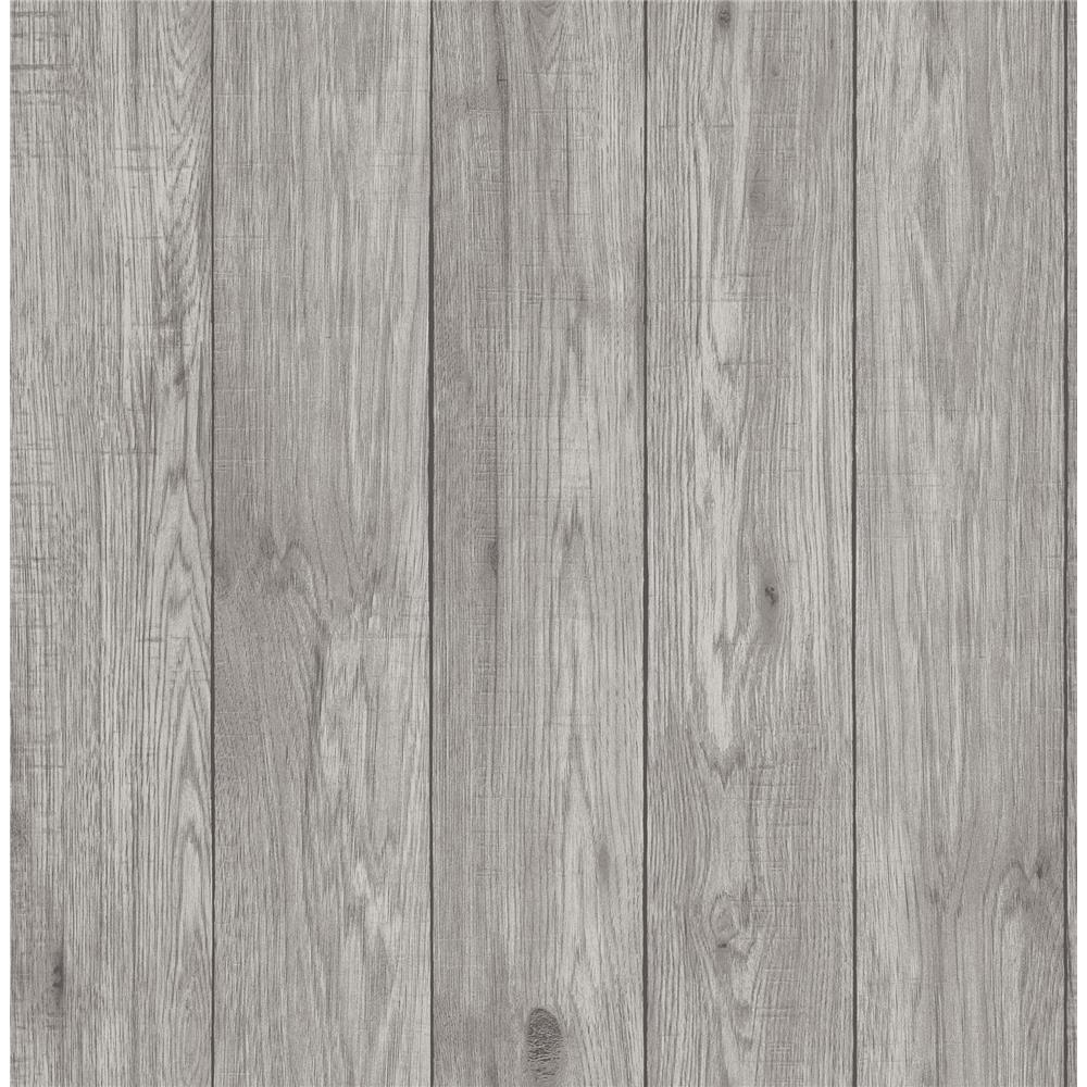 Brewster UW24767 Mammoth Light Grey Lumber Wood Wallpaper