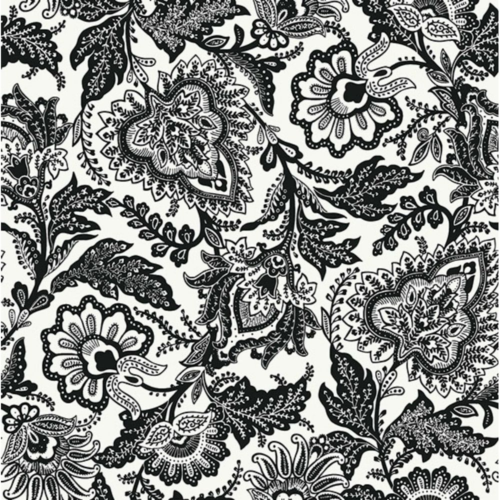 Vera Bradley by Brewster VBS4015 Black Java Peel & Stick Wallpaper