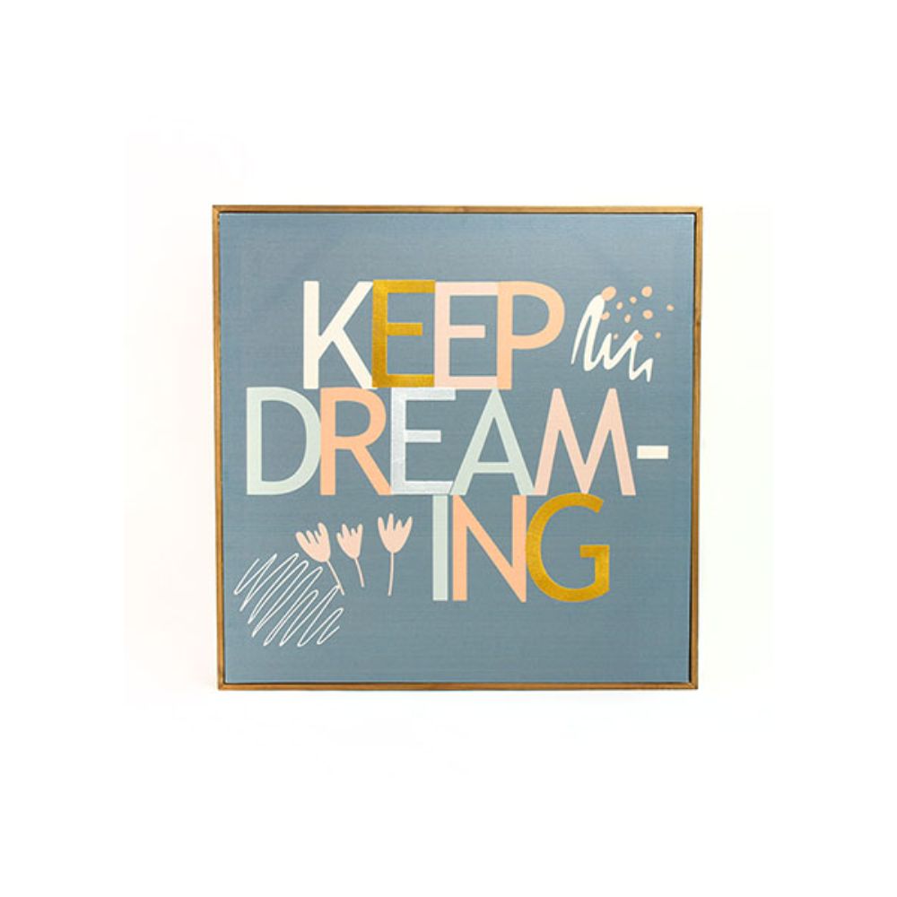 Habitat by Brewster WA1638N Keep Dreaming Tempo Typography Wall Art