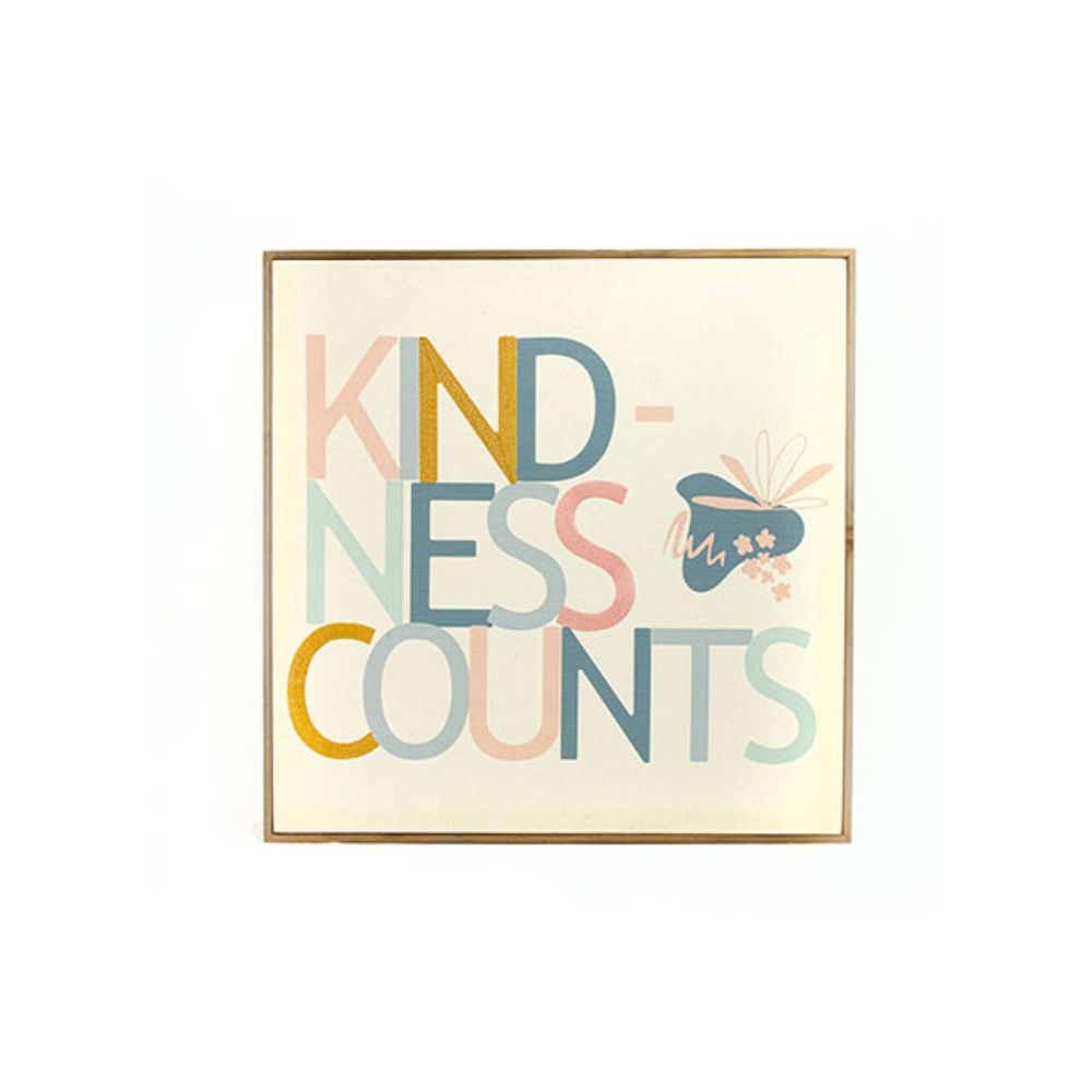 Habitat by Brewster WA1638P Kindness Counts Tempo Typography Wall Art