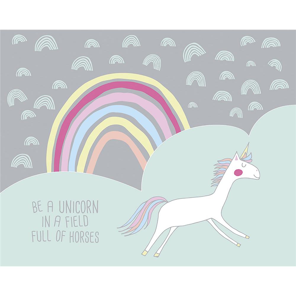ohpopsi by Brewster WALS0369 Unicorn Wall Mural