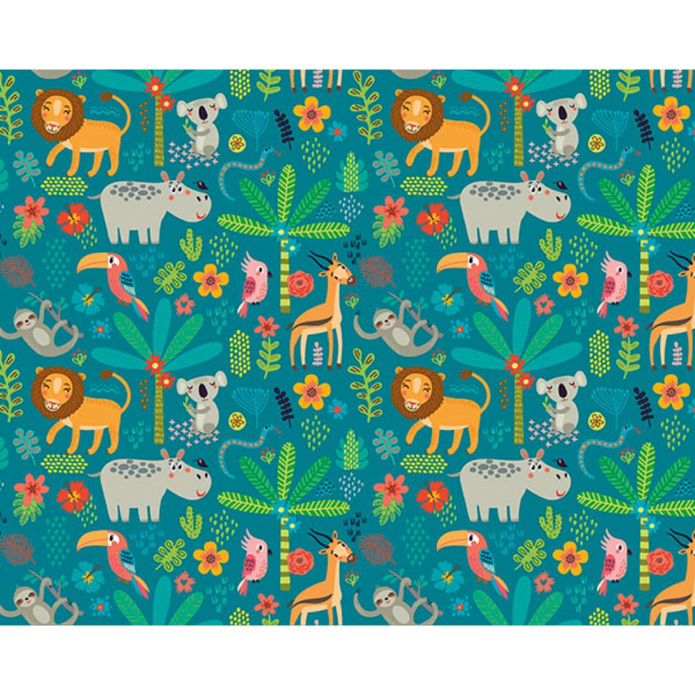 ohpopsi by Brewster WALS0451 Jungle Animals Wall Mural