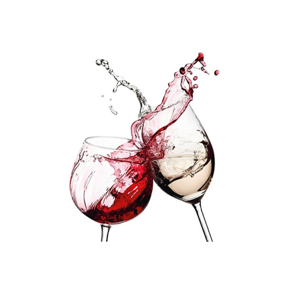 Ideal Decor by Brewster WG3317 Wine Glasses Wall Mural