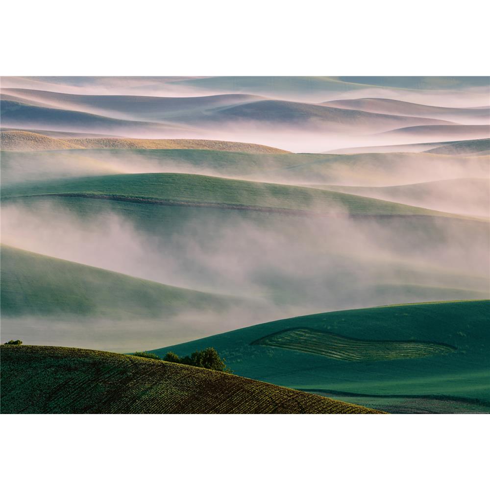 Ideal Decor by Brewster WG5069-4P-1 Foggy Hills Wall Mural