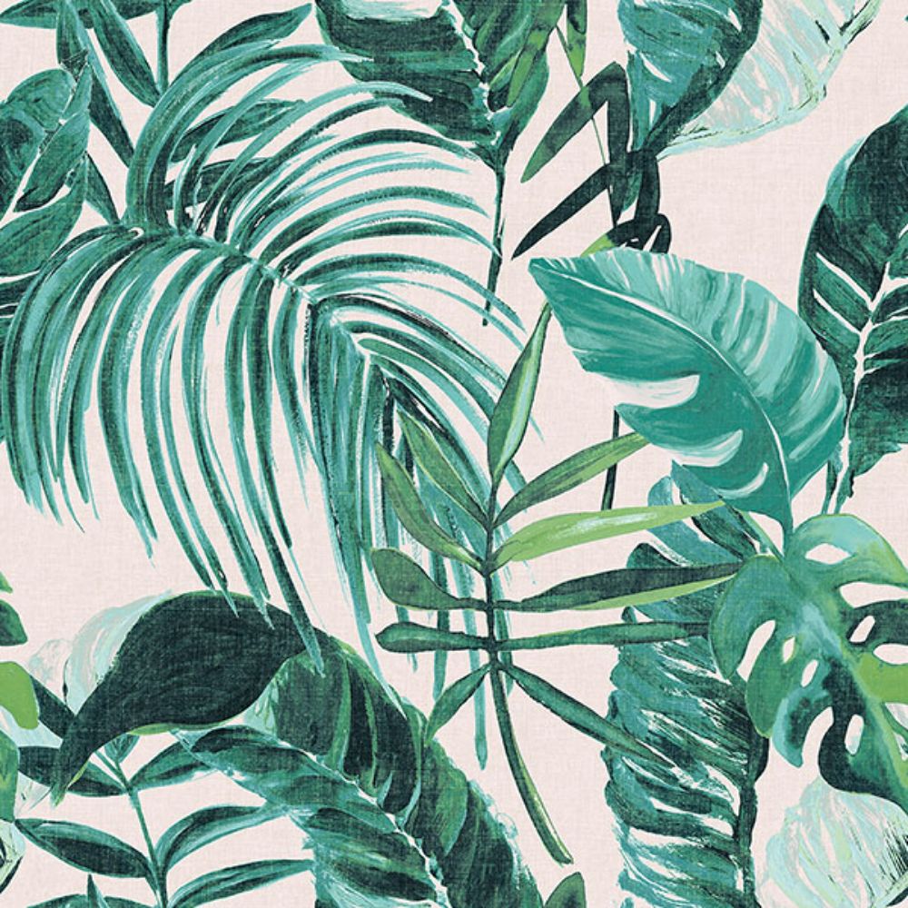 Ohpopsi by Brewster WLD53101W Grover Green Palmera Wallpaper