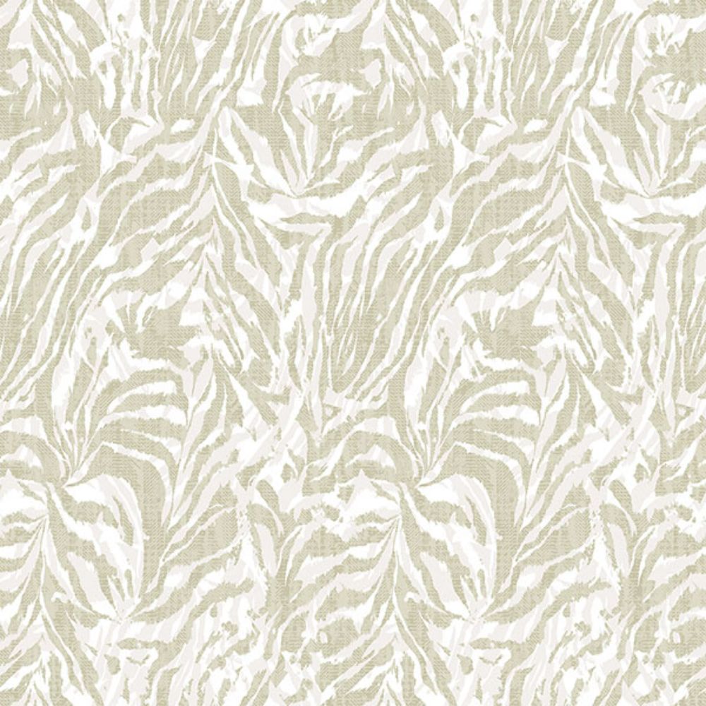 Ohpopsi by Brewster WLD53134W Davy Taupe Zebra Wallpaper