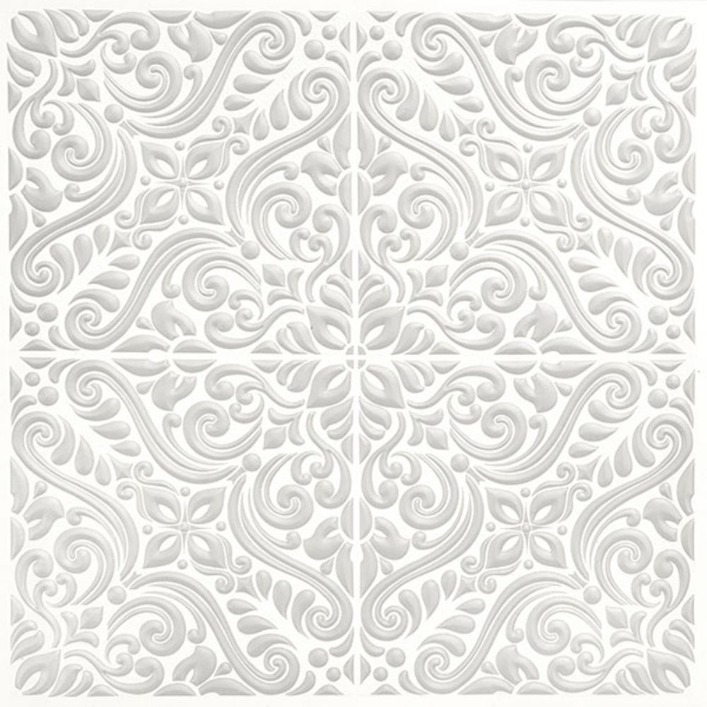 WallPops by Brewster WPBS4648 Dawson Grey Embossed Peel & Stick Backsplash Tiles