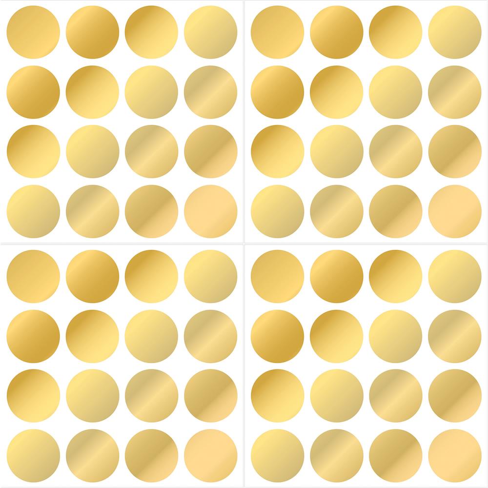 WallPops by Brewster WPD1642 WallPops Wall Art Kits Gold Confetti Dot Decals