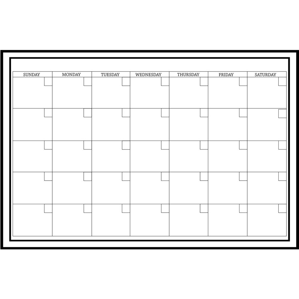 WallPops by Brewster WPE0447 Dry Erase Large White Monthly Dry Erase Calendar Decal
