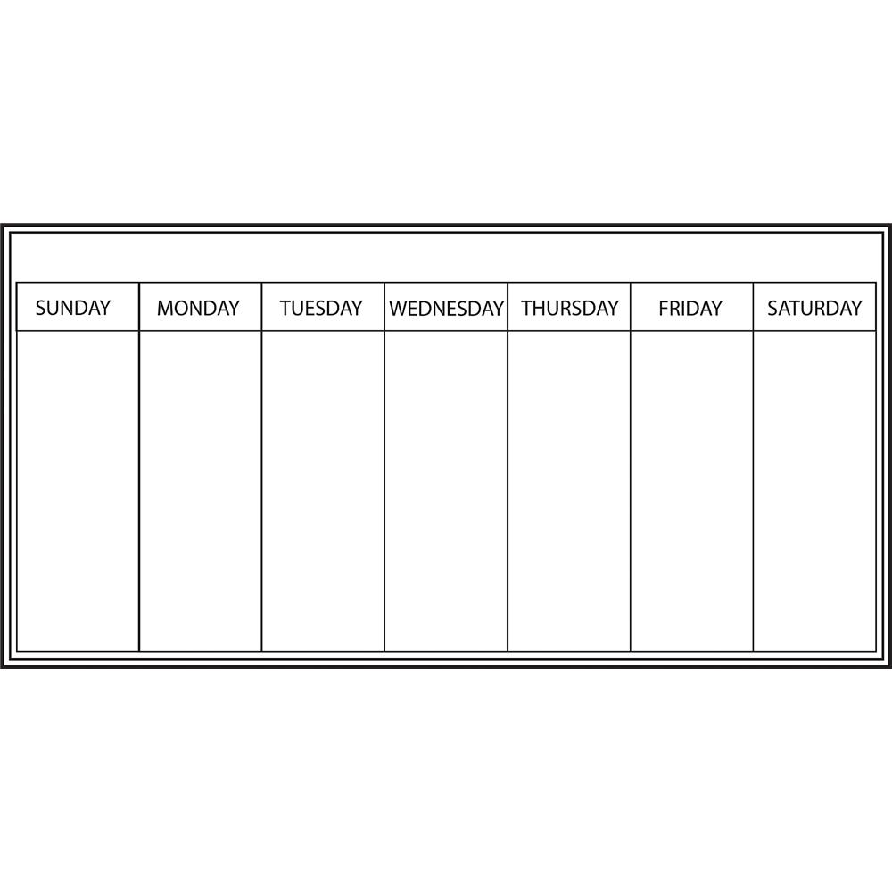 WallPops by Brewster WPE98895 Dry Erase Whiteboard Weekly Calendar Decal