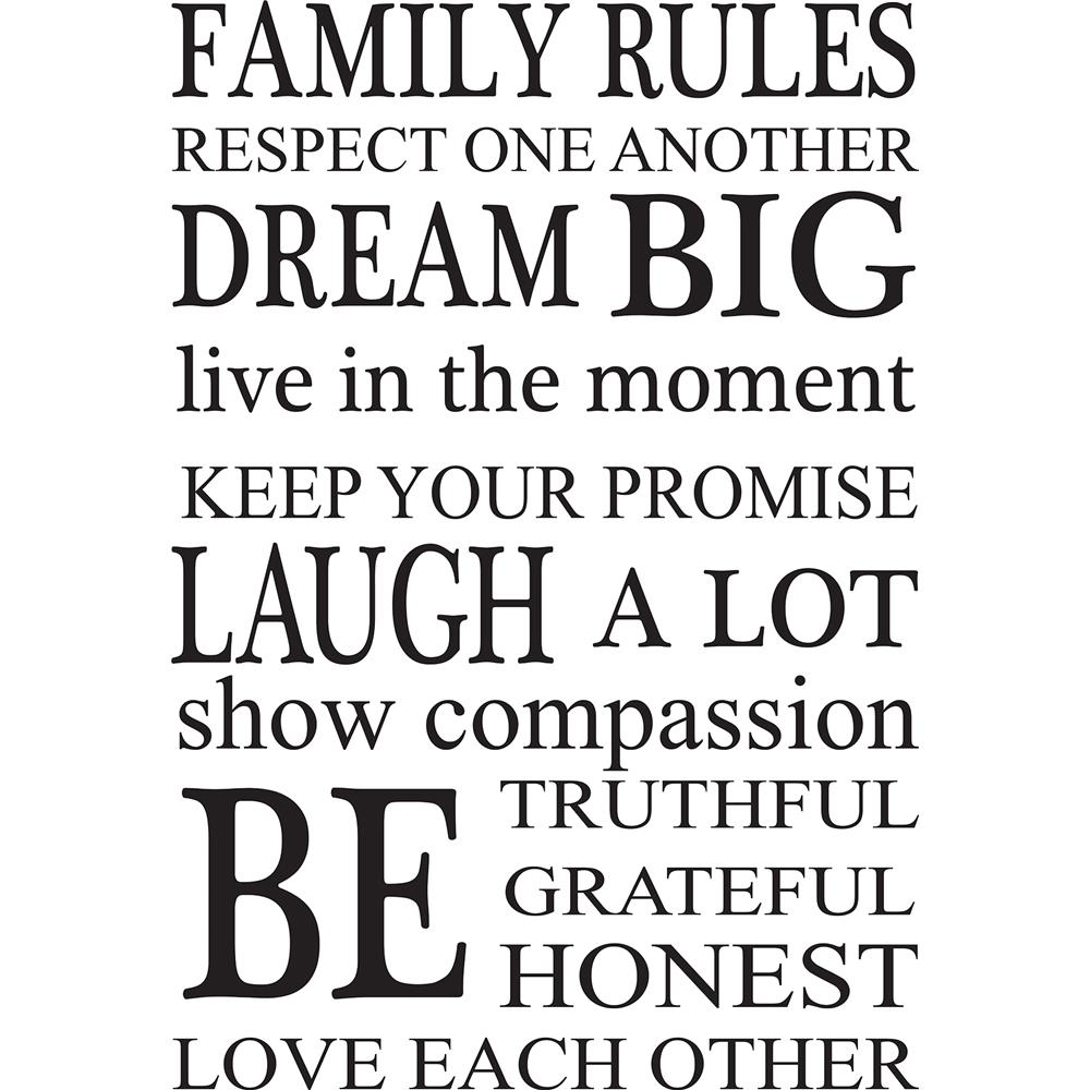 WallPops by Brewster WPK2491 Family Rules Wall Art Kit 