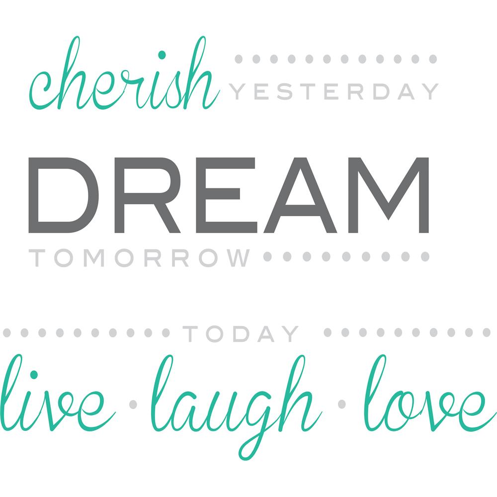 WallPops by Brewster WPQ0746 Wall Quotes Cherish Dream Live Wall Quote