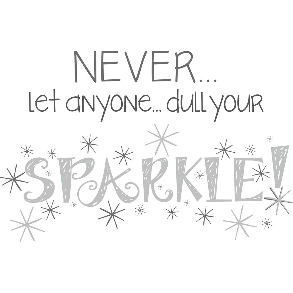 WallPops by Brewster WPQ0748 Wall Quotes Dull Your Sparkle Wall Quote
