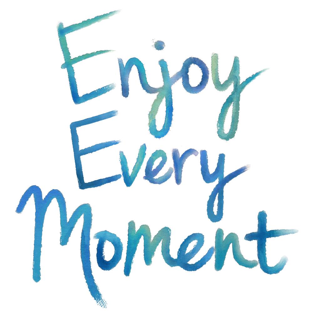 Wallpops by Brewster WPQ2134 Enjoy Every Moment Wall Quote