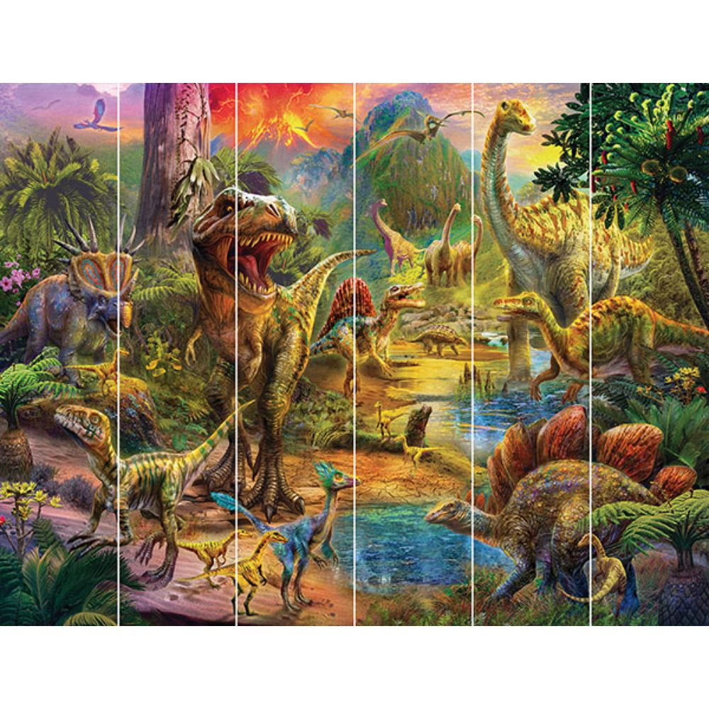 Walltastic by Brewster WT46788 Landscape of Dinosaurs Wall Mural