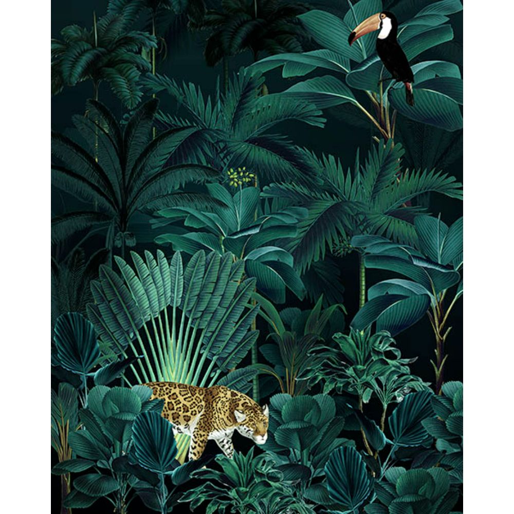 Komar by Brewster X4-1027 Jungle Night Wall Mural