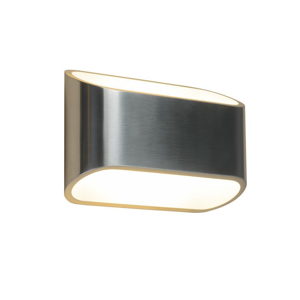 Bruck Lighting WALL/EC1/30K/AL/WH Eclipse 1 - Wall Sconce - LED - Brushed Chrome Outer/White Inner Finish
