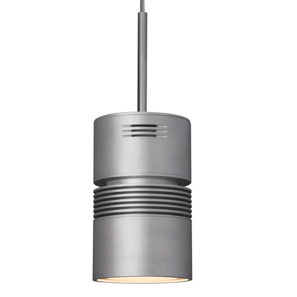 Bruck Lighting 112250mc/11/CLR/MP Z15 - 1-Light LED Pendant Cylinder with Standard Snoot - 1100 Lumens - Matte Chrome