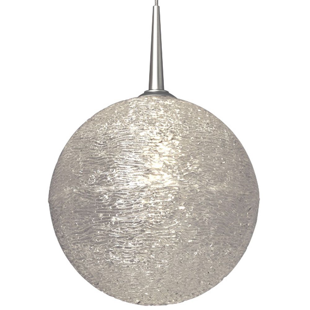 Bruck Lighting MSG9/CH/P/893 Dazzle 2 Pendant - Chrome Finish - Clear Glass Shade