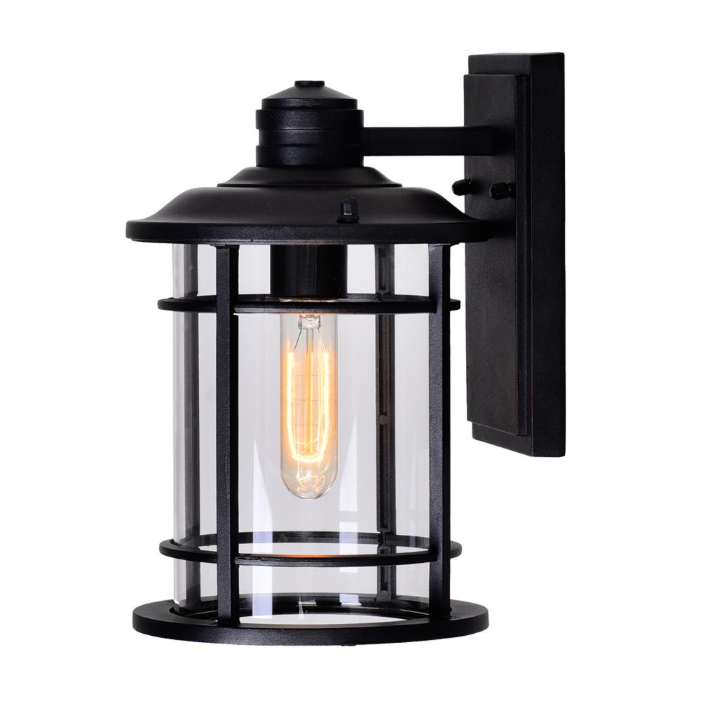 CWI Lighting 0096W7-1-101 Belmont 1 Light Outdoor Black Wall Lantern