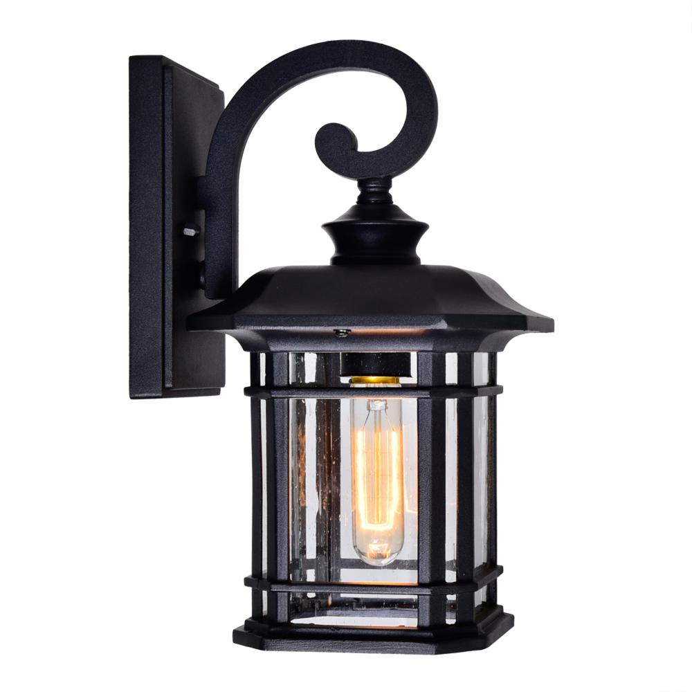 CWI Lighting 0411W8-1-101 Blackburn 1 Light Outdoor Black Wall Lantern