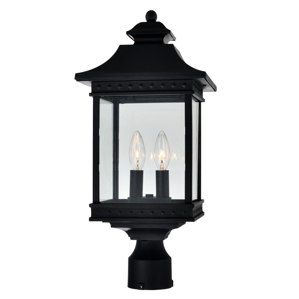 CWI Lighting 0416PT9-2-101 Cleveland 2 Light Black Outdoor Lantern Head