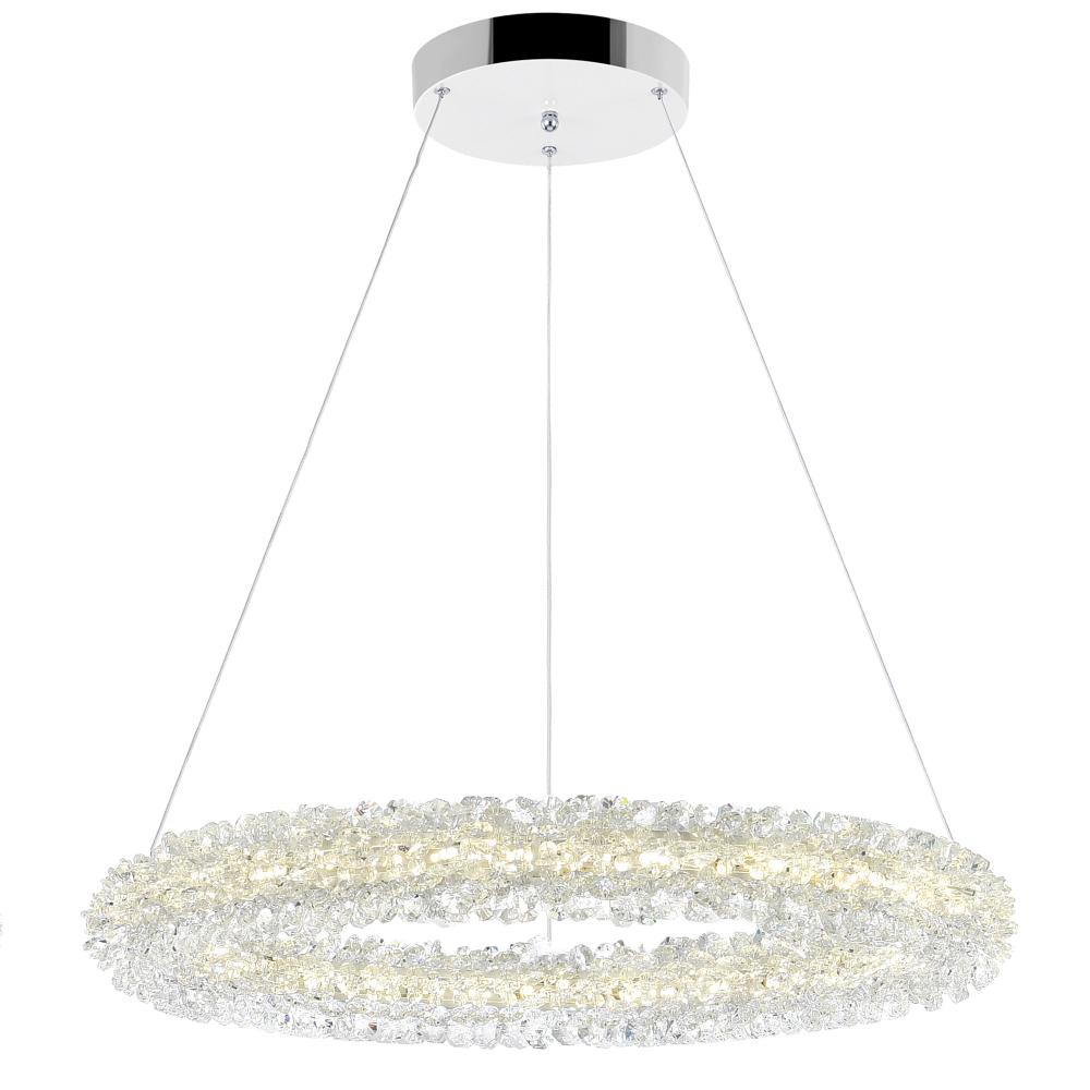 CWI Lighting 1042P17-601-R Arielle LED Chandelier with Chrome Finish