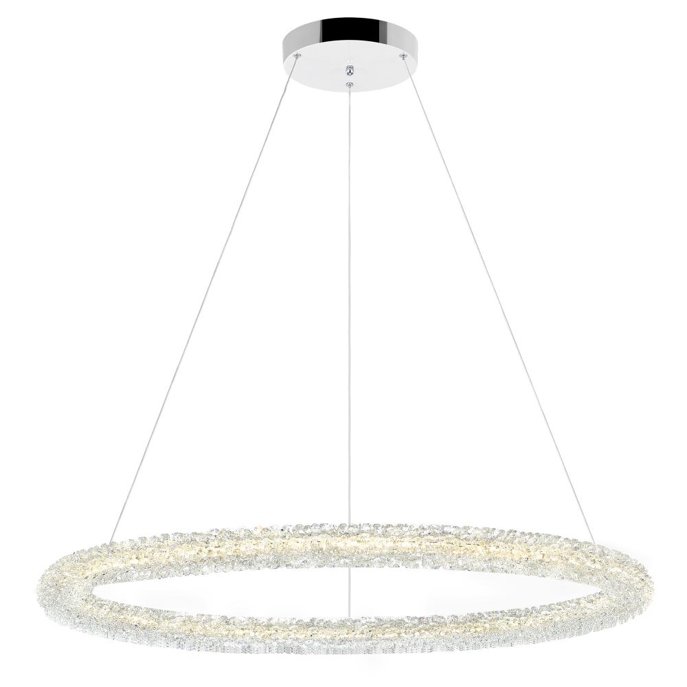 CWI Lighting 1042P32-601-R Arielle LED Chandelier with Chrome Finish