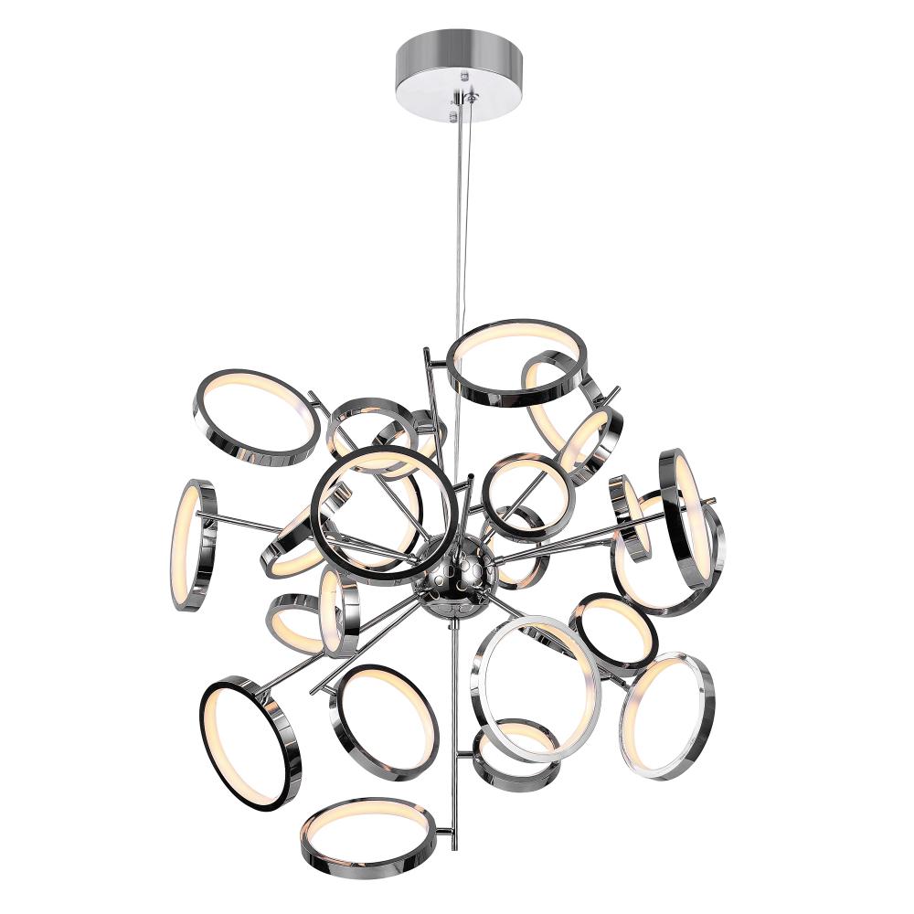 CWI Lighting 1054P31-601 Colette LED Chandelier with Chrome Finish