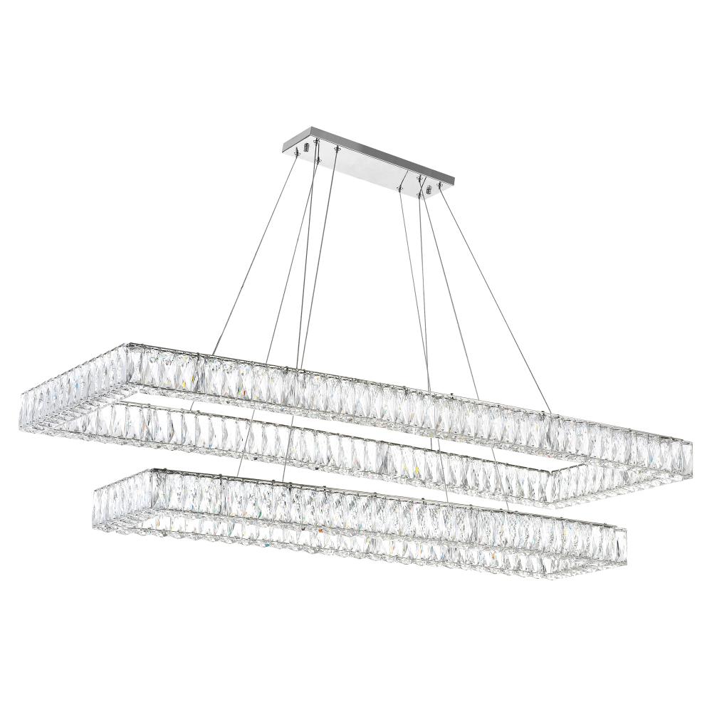CWI Lighting 1084P52-601-RC-2C Felicity LED Chandelier with Chrome Finish