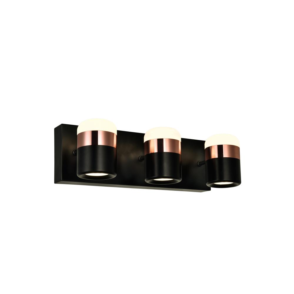 CWI Lighting 1147W16-3-101 Moxie LED Vanity Light with Black Finish