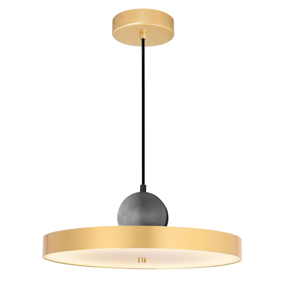 CWI Lighting 1156P16-625 Saleen LED Pendant with Brass+Black Finish