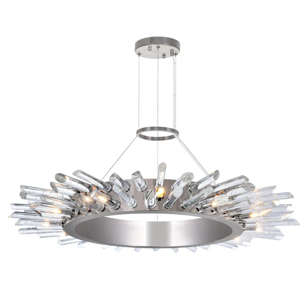 CWI Lighting 1170P32-12-613 12 Light Chandelier with Polished Nickle finish