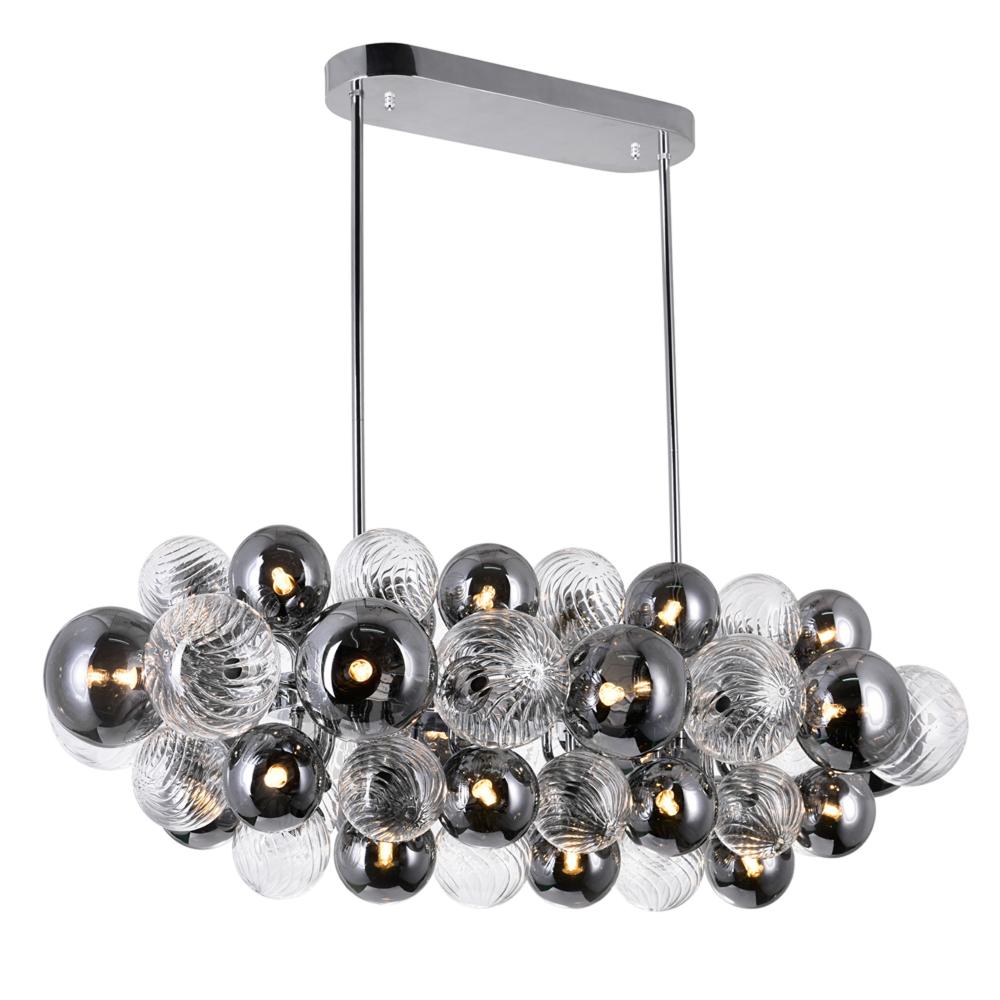 CWI Lighting 1205P39-27-601 27 Light Island/Pool Table Chandelier with Chrome Finish