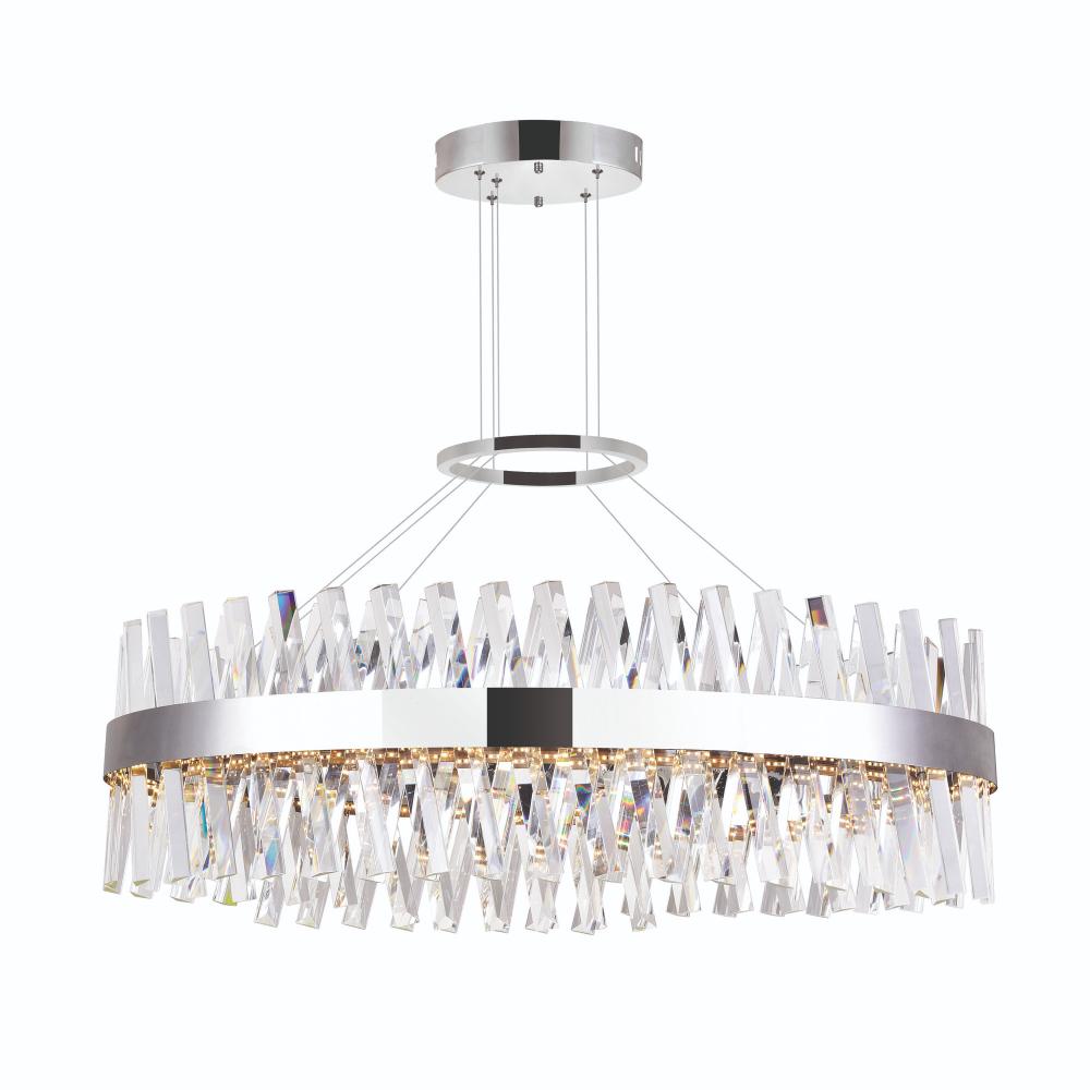 CWI Lighting 1220P40-601-O Glace LED Chandelier with Chrome Finish