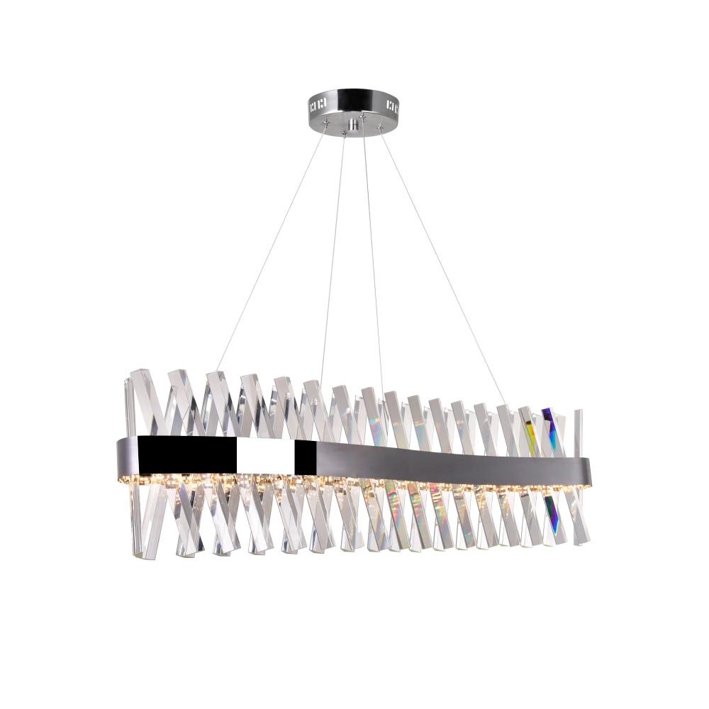 CWI Lighting 1220P40-601-S LED Chandelier with Chrome Finish