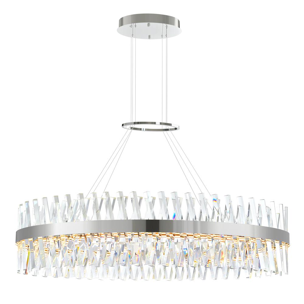 CWI Lighting 1220P52-601-O Glace Integrated LED Chrome Chandelier