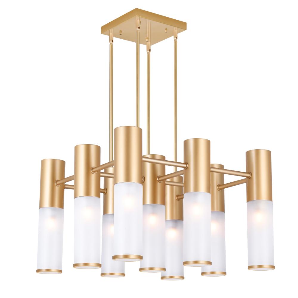 CWI Lighting 1221P20-16-625 16 Light Down Chandelier with Brass Finish