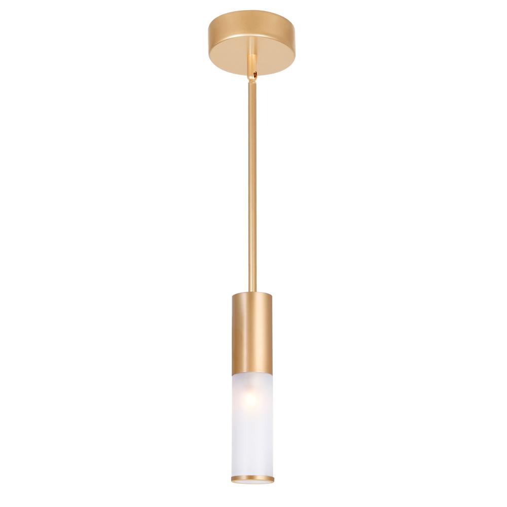 CWI Lighting 1221P5-1-625 1 Light Down Mini Pendant with Brass Finish