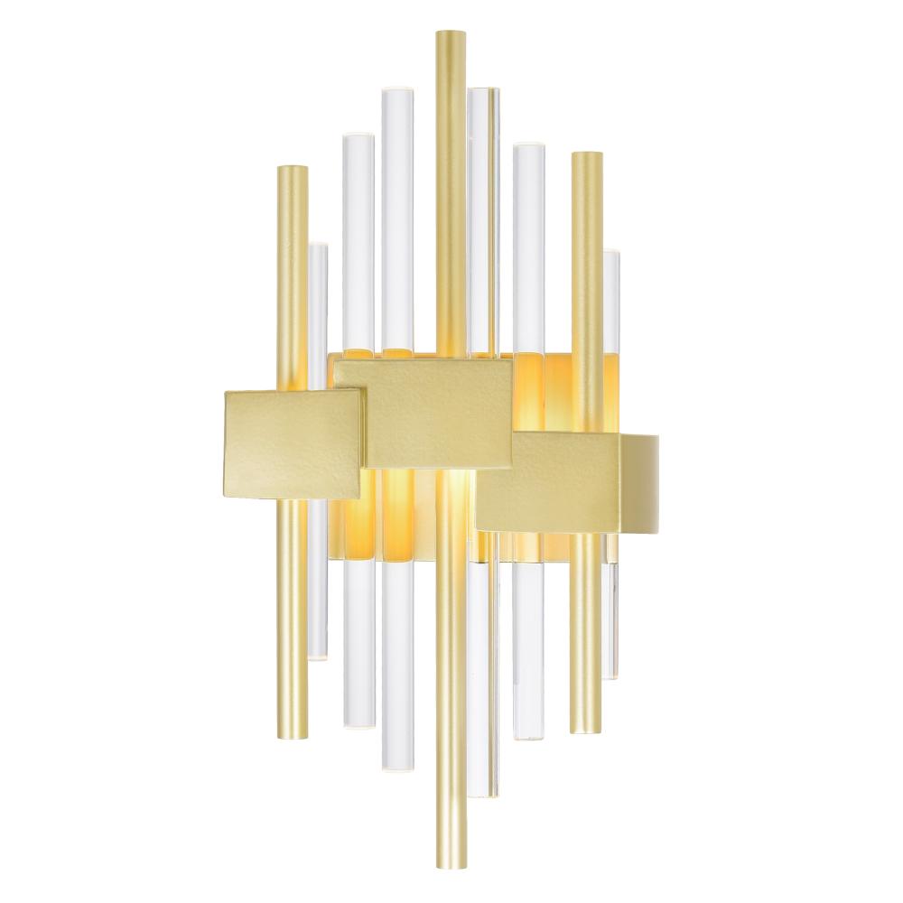 CWI Lighting 1245W7-1-602 Millipede 7-in LED Satin Gold Wall Sconce