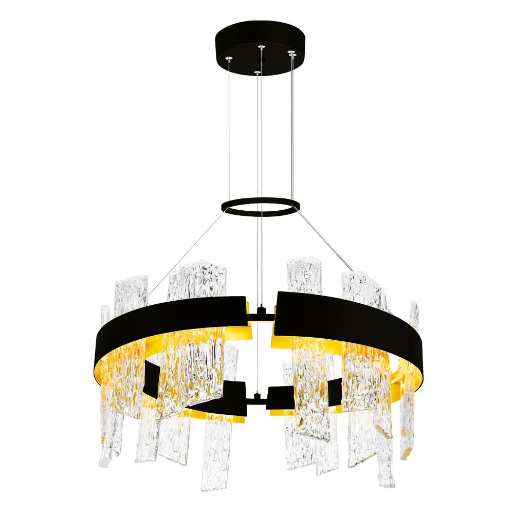 CWI Lighting 1246P24-101-A Guadiana 24 in LED Black Chandelier