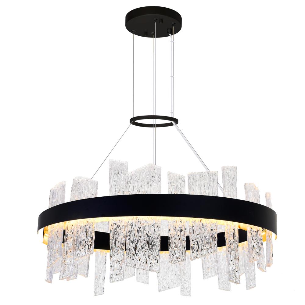 CWI Lighting 1246P32-101 Guadiana 32-in LED Black Chandelier