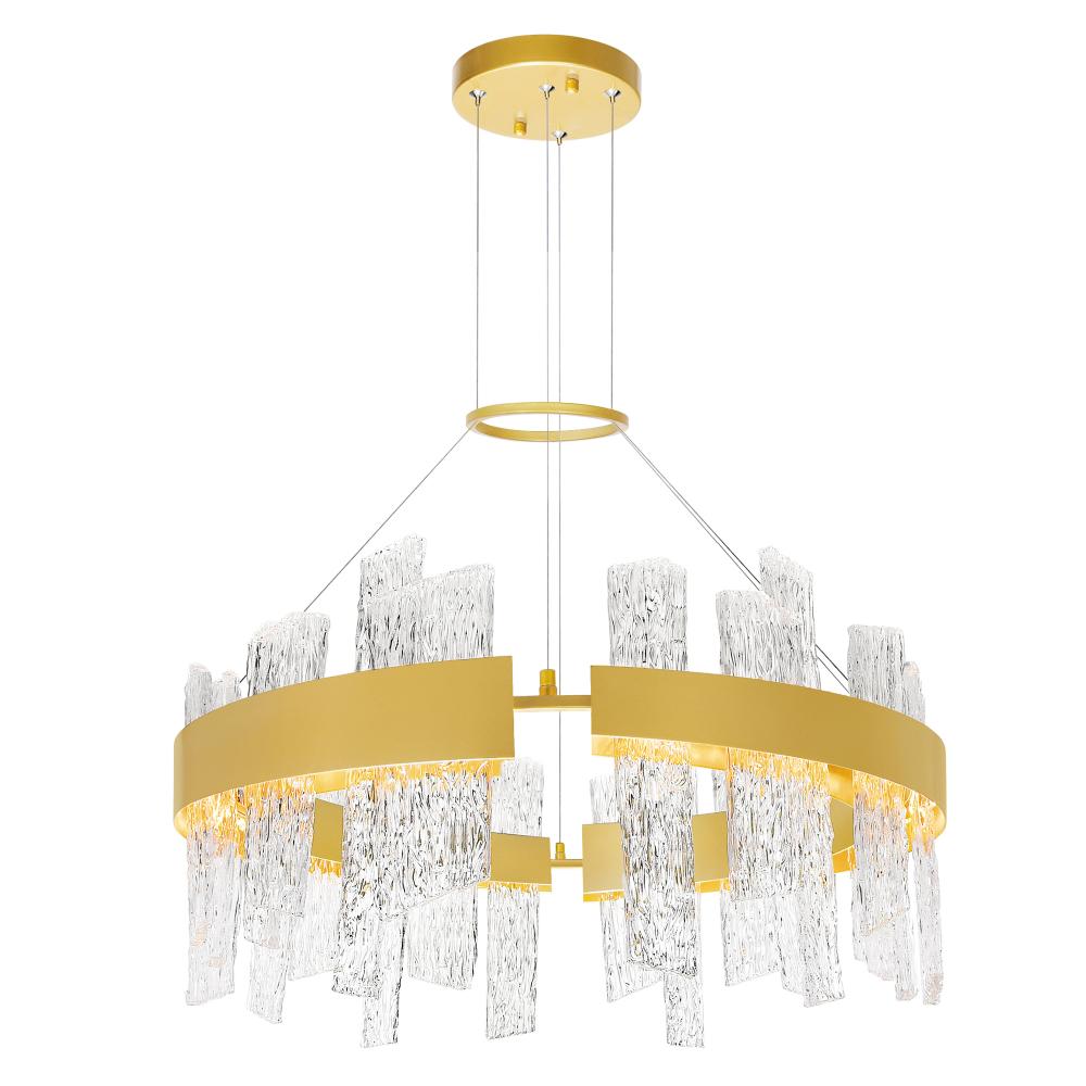 CWI Lighting 1246P32-602 Guadiana 32-in LED Satin Gold Chandelier