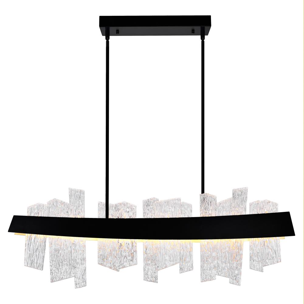CWI Lighting 1246P39-101 Guadiana 39-in LED Black Chandelier